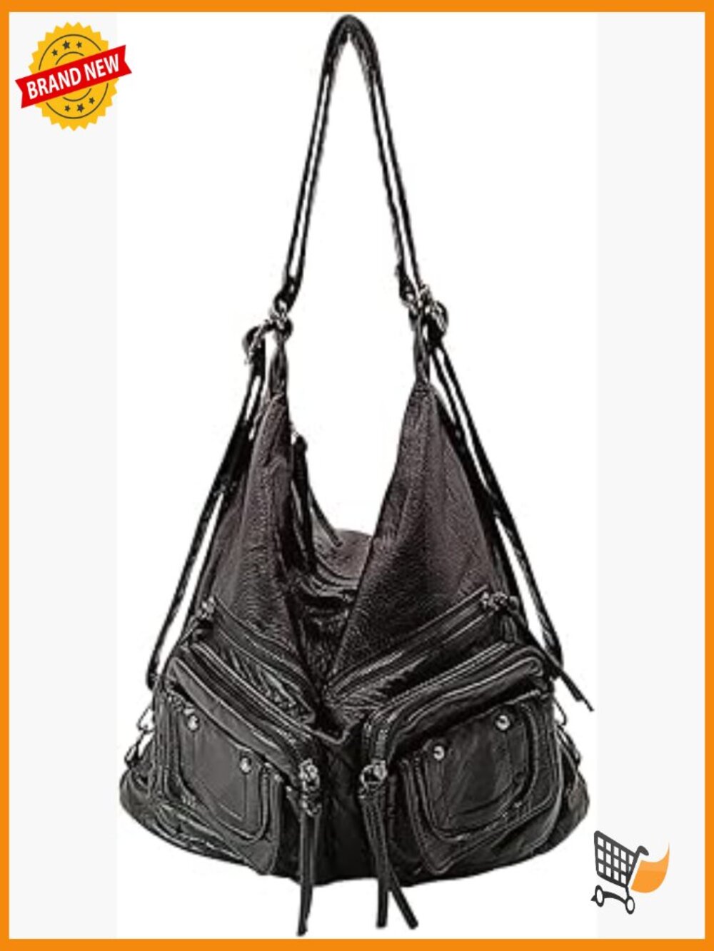 Large Hobo Shoulder Bag Crossbody Backpack Tote